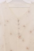 画像2: An MILLE / 花柄シフォンワンピース  アイボリー O-26-03-21-1044-EL-OP-OW-OS (2)