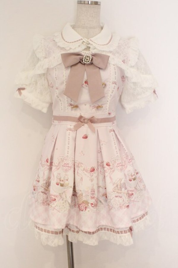 画像1: LIZ LISA / Sugary Treats Picnic柄セットアップ 0 ピンク O-26-03-21-1004-LO-OP-OW-OS (1)