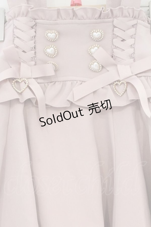 画像2: LIZ LISA / レースアップサスペンダー付スカパン 0 ピンク O-26-03-21-1050-LO-PA-OW-OS (2)