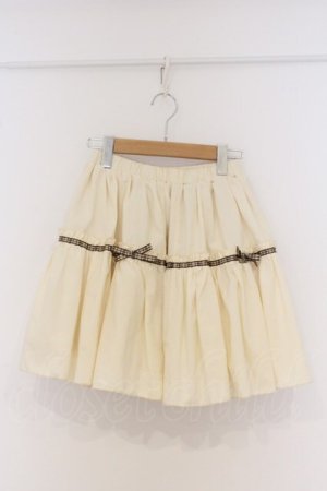 画像: DearMyLove / パニエにもなる ギンガムリボンorオーガンジー リバーシブルチュチュスカート M アイボリー O-26-03-21-1051-EL-SK-OW-OS