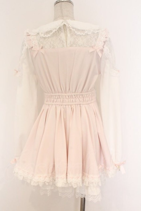 画像4: LIZ LISA / トリプルリボンフリルセットアップ 0 ピンク O-26-03-21-1005-LO-OP-OW-OS (4)