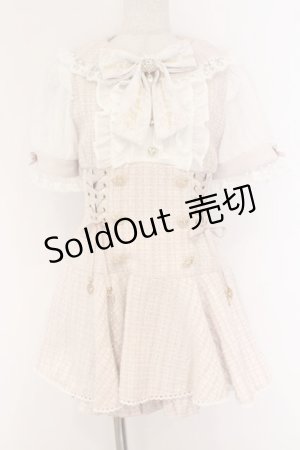 画像: LIZ LISA / メッセージリボンツイードセットアップ 0 ピンク O-26-03-21-1006-LO-OP-OW-OS