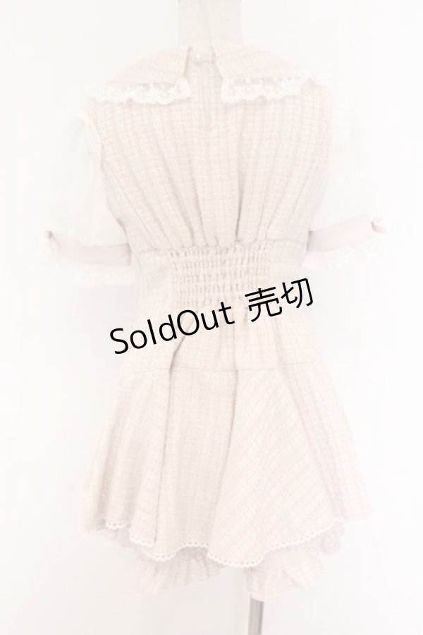 画像4: LIZ LISA / メッセージリボンツイードセットアップ 0 ピンク O-26-03-21-1006-LO-OP-OW-OS (4)