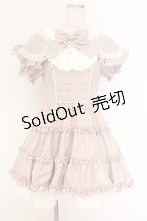 画像: LIZ LISA / チェックリボンケープワンピース 0 ピンク O-26-03-21-1007-LO-OP-OW-OS