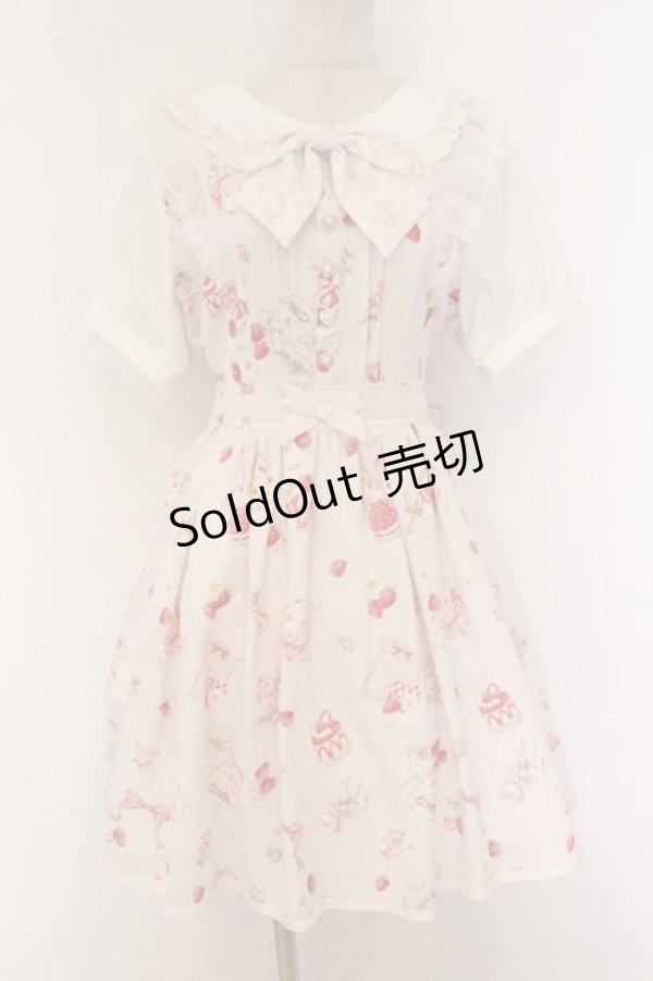 画像1: LIZ LISA / ストロベリーティーパーティーワンピース 2 ピンク O-26-03-21-1009-LO-OP-OW-OS (1)