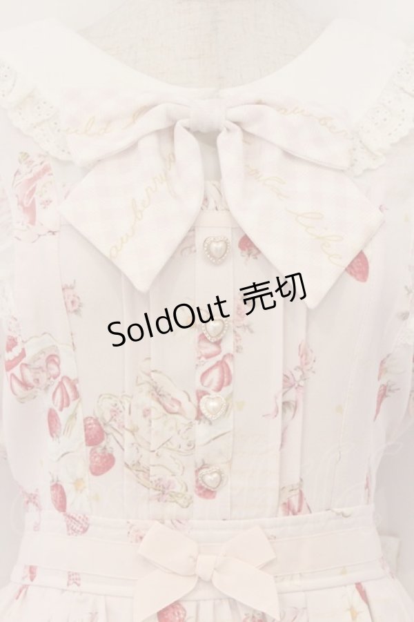 画像2: LIZ LISA / ストロベリーティーパーティーワンピース 2 ピンク O-26-03-21-1009-LO-OP-OW-OS (2)