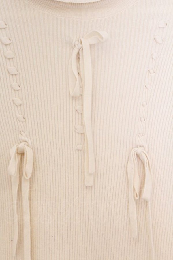 画像2: merry jenny / リボンリボンリボンニット  アイボリー O-26-03-21-1015-LO-TO-IG-OS (2)