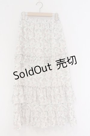 画像: merry jenny / flowerフリルスカート  オフシロ O-26-03-21-1016-LO-SK-IG-OS