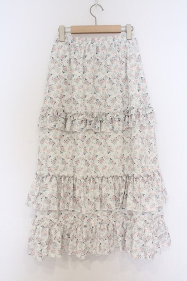 画像3: merry jenny / flowerフリルスカート  オフシロ O-26-03-21-1016-LO-SK-IG-OS (3)