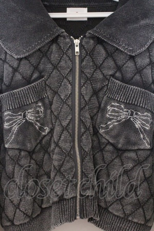 画像2: merry jenny / ストーンウォッシュニットカーディガン  グレー O-26-03-21-1020-LO-TO-IG-OS (2)