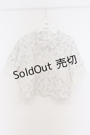 画像: merry jenny / flowerレースブラウス  アイボリー O-26-03-21-1022-LO-BL-IG-OS