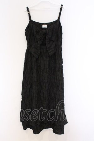 画像: merry jenny / Bigリボンキャミワンピース  クロ O-26-03-21-1023-LO-OP-IG-OS