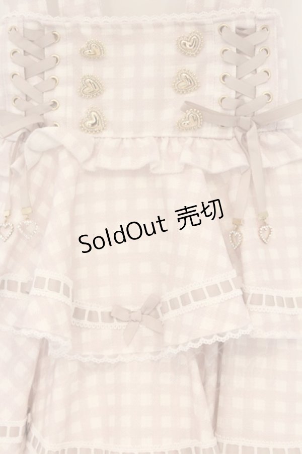 画像2: LIZ LISA / はしごリボンギンガムティアードスカパン 0 ピンク O-26-03-21-1025-LO-PA-OW-OS (2)