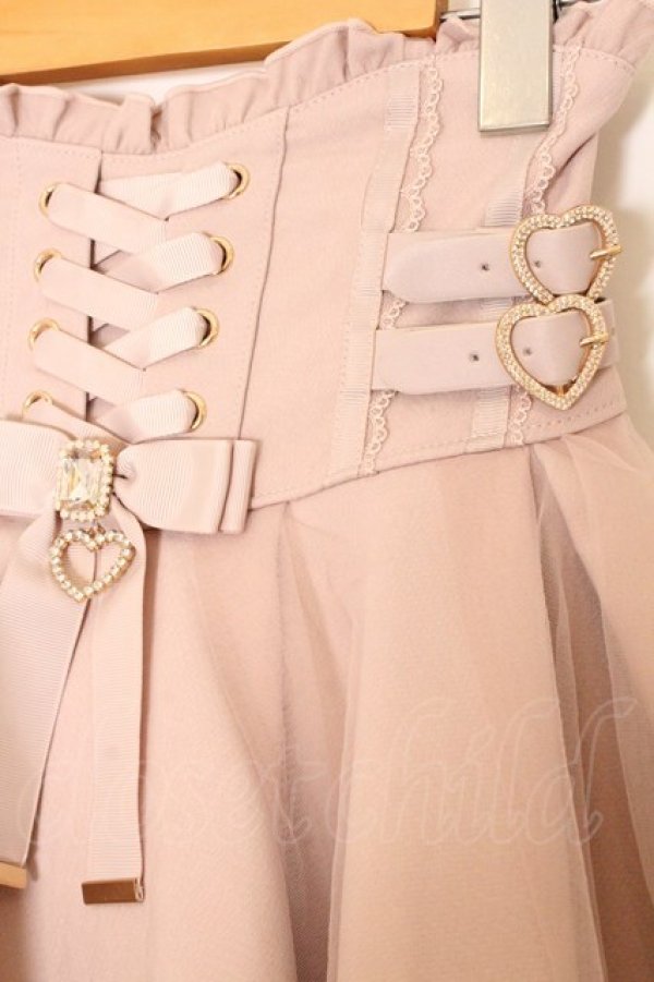 画像2: LIZ LISA / レースアップコルセットライクスカパン 0 ピンク O-26-03-21-1027-LO-PA-OW-OS (2)