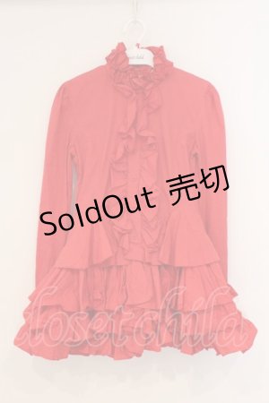 画像: CHOICE / フリルワンピース  レッド O-26-03-21-060-PU-OP-IG-OS