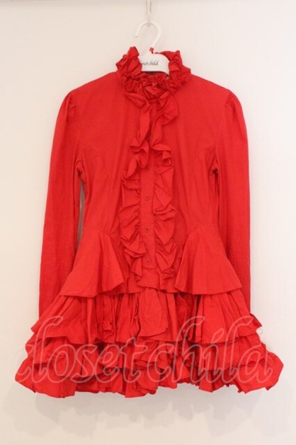 画像1: CHOICE / フリルワンピース  レッド O-26-03-21-060-PU-OP-IG-OS (1)