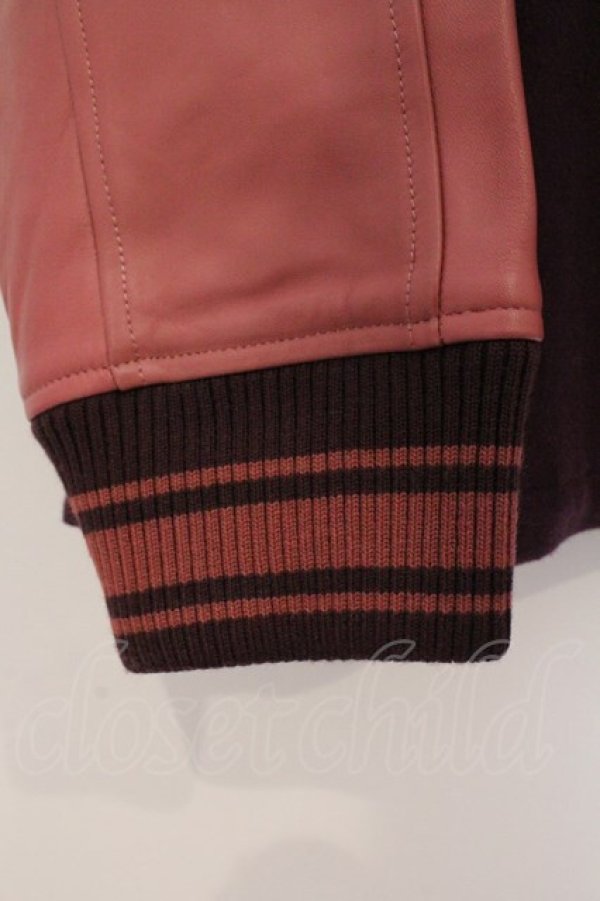 画像3: Karl Helmut / メルトン×ラムレザー切り替えブルゾン  バーガンディ O-26-03-21-062-EL-JA-IG-OS (3)