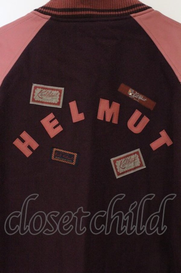 画像5: Karl Helmut / メルトン×ラムレザー切り替えブルゾン  バーガンディ O-26-03-21-062-EL-JA-IG-OS (5)