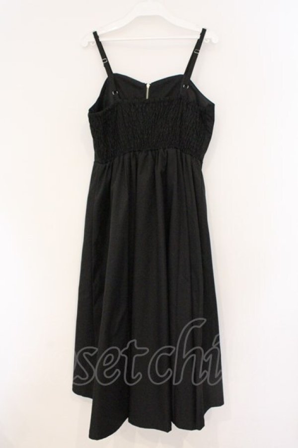 画像3: axes femme POETIQUE / ジャガード切り替えワンピース M アカ×クロ O-26-03-21-064-AX-OP-IG-OS (3)