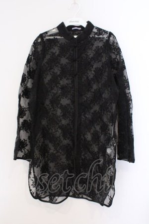 画像: axes femme kawaii / シースルーチャイナブラウス M クロ O-26-03-21-067-AX-BL-IG-OS