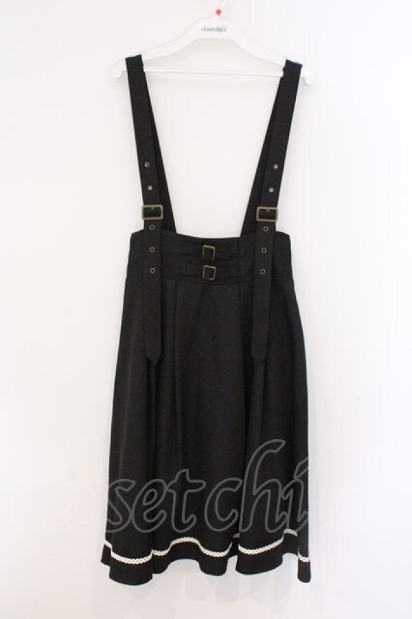 画像1: axes femme / ベルト風サス付スカート  クロ O-26-03-21-076-AX-SK-IG-OS (1)