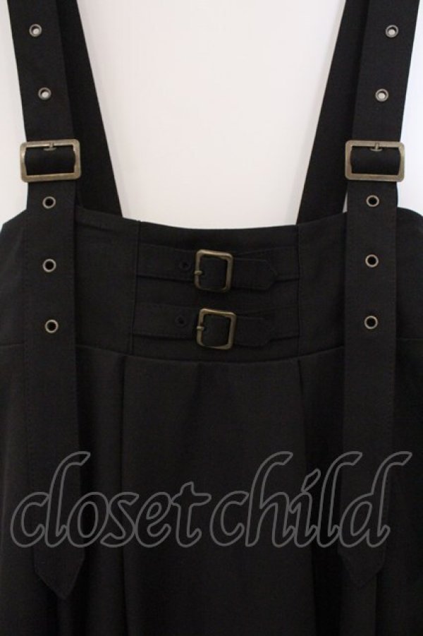 画像2: axes femme / ベルト風サス付スカート  クロ O-26-03-21-076-AX-SK-IG-OS (2)