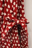 画像3: WONDERFUL WORLD / ハート柄ノースリーブワンピース  アカ O-26-03-21-007-LO-OP-IG-OS (3)