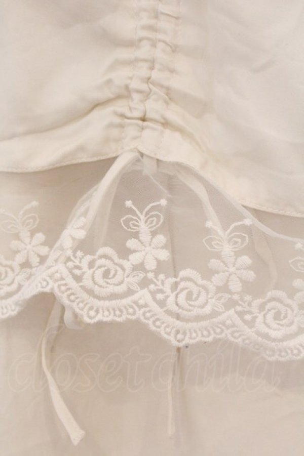 画像2: merry jenny / サテンレイヤードパンツ  オフシロ O-26-03-21-082-LO-PA-IG-OS (2)