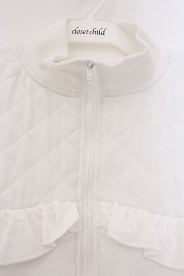 画像2: Fickle Bebe / フリルパディングベスト  シロ O-26-03-21-084-0-TO-IG-OS (2)