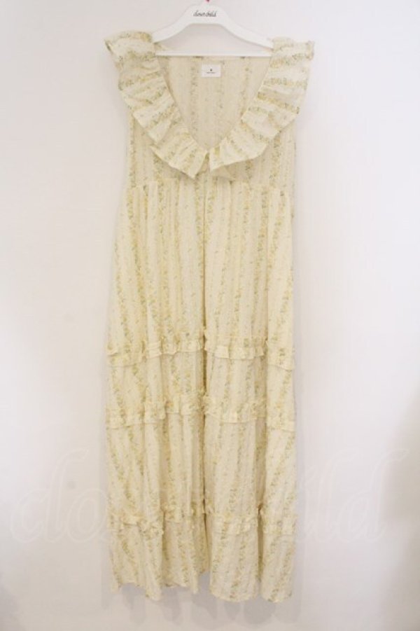 画像1: merry jenny / flower frillワンピース  イエロー O-26-03-21-085-LO-OP-IG-OS (1)