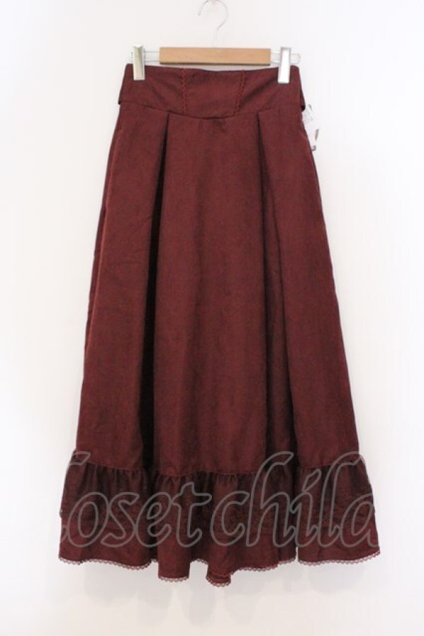 画像1: Kurumi Collaboration / TT*KRミジンコールLSK ノエル・ド・メモワール スカート M ワイン O-26-03-21-087-GO-SK-IG-OS (1)