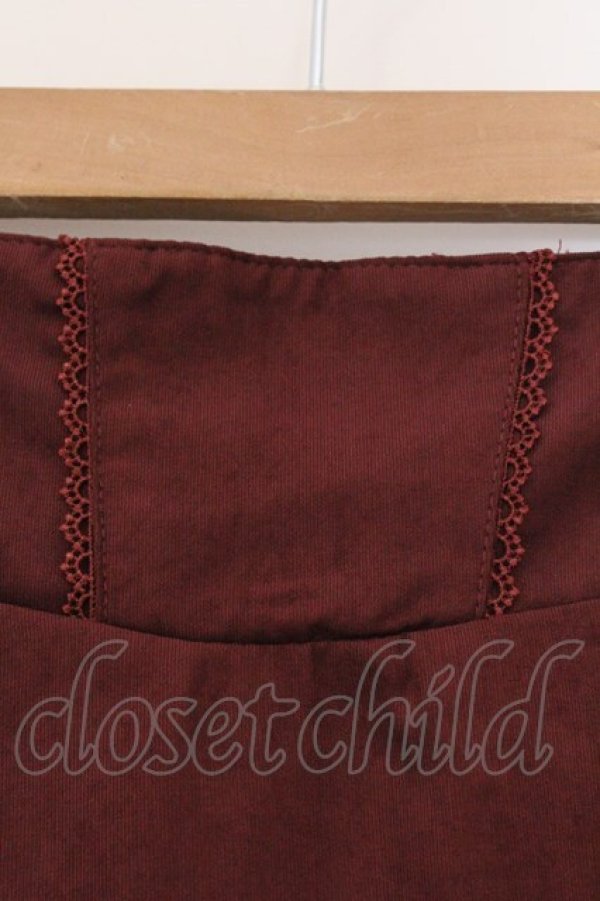 画像2: Kurumi Collaboration / TT*KRミジンコールLSK ノエル・ド・メモワール スカート M ワイン O-26-03-21-087-GO-SK-IG-OS (2)