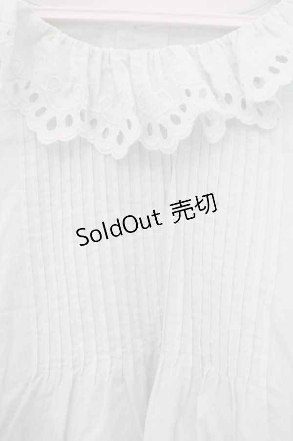 画像2: PINK HOUSE / スカラップレース使いブラウス【お直しあり】  ミント O-26-03-21-008-LO-BL-IG-OS (2)