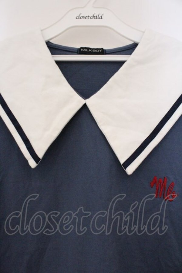 画像3: MILKBOY / BIG COLLAR 　トップス  ブルー O-26-03-21-090-MB-TO-OW-OS (3)