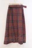 画像3: MILK / TEDDY CHECK ロングスカート  ピンク×ブラウン O-26-03-21-091-ML-SK-OW-OS (3)