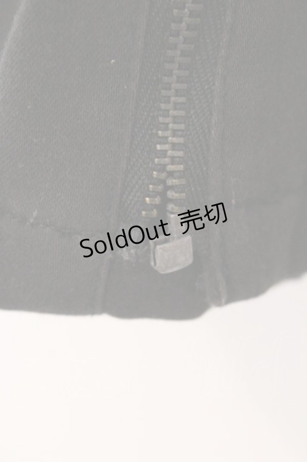 画像3: BPN / スナップ配色ライダースジャケット【※状態難※】 M ブラック O-26-03-21-092-GO-JA-OW-OS (3)