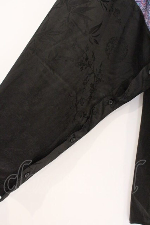 画像3: REZEN / 陰陽師×曼荼羅２ＷＡＹシャツ L 京紫（クロ×パープル） O-26-03-21-093-PU-BL-OW-OS (3)
