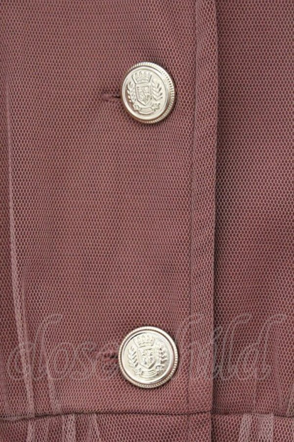 画像2: axes femme / チュール重ねコーディガン F ピンク O-26-03-21-097-AX-TO-IG-OS (2)