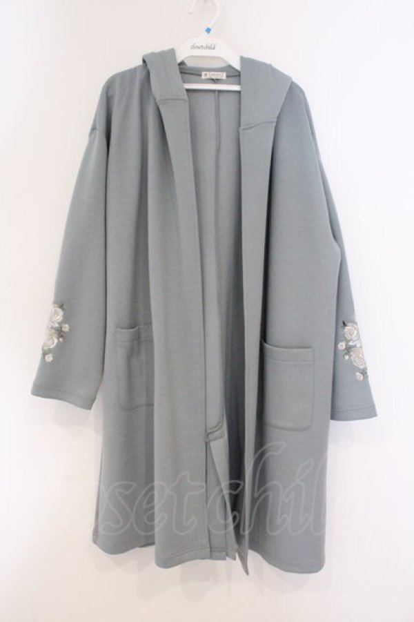 画像1: axes femme / 袖刺繍コーデイガン F ミント O-26-03-21-099-AX-TO-IG-OS (1)