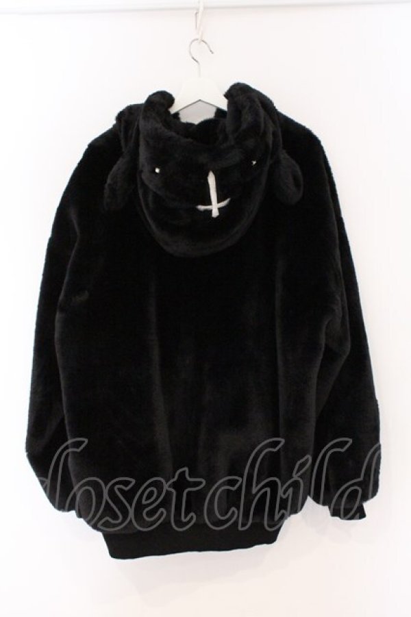 画像4: DimMoire / BABY SHEEPファーパーカー  ブラック O-26-03-21-107-0-CO-IG-OS (4)