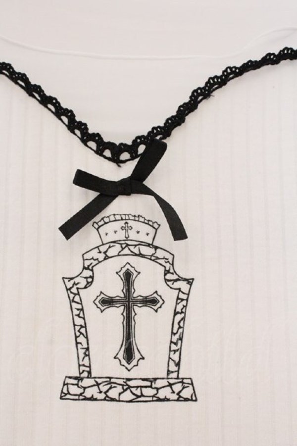 画像2: DimMoire / Gothicチュールトップス  シロ×クロ O-26-03-21-108-0-TO-IG-OS (2)