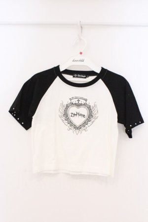 画像: DimMoire / ラインストーンHeartCoreミニT  シロ×クロ O-26-03-21-109-0-TO-IG-OS