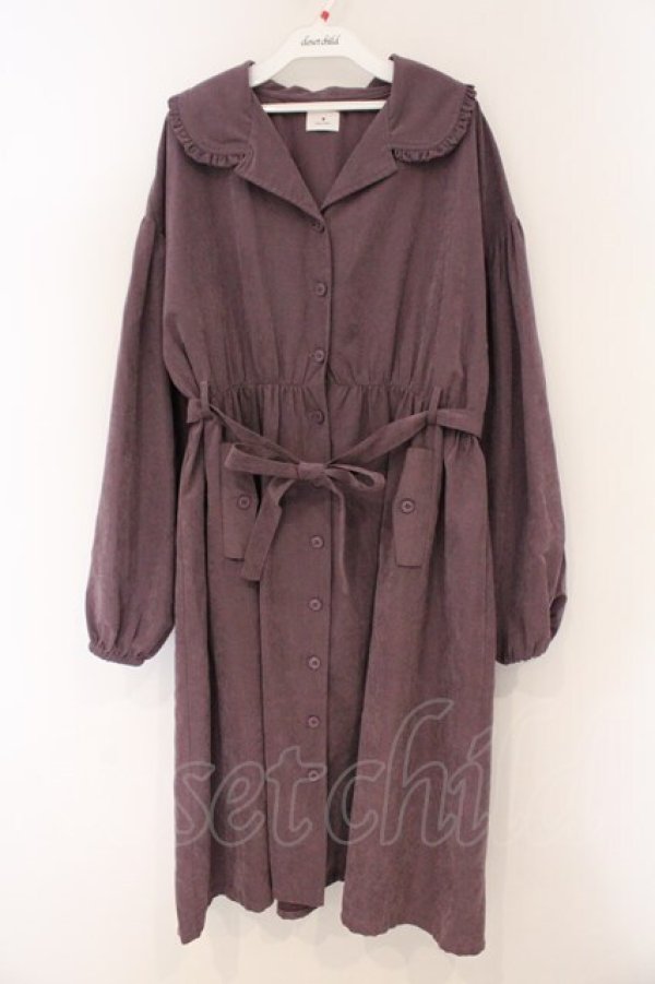 画像1: merry jenny / 2way トレンチワンピース  パープル O-26-03-21-113-LO-OP-IG-OS (1)