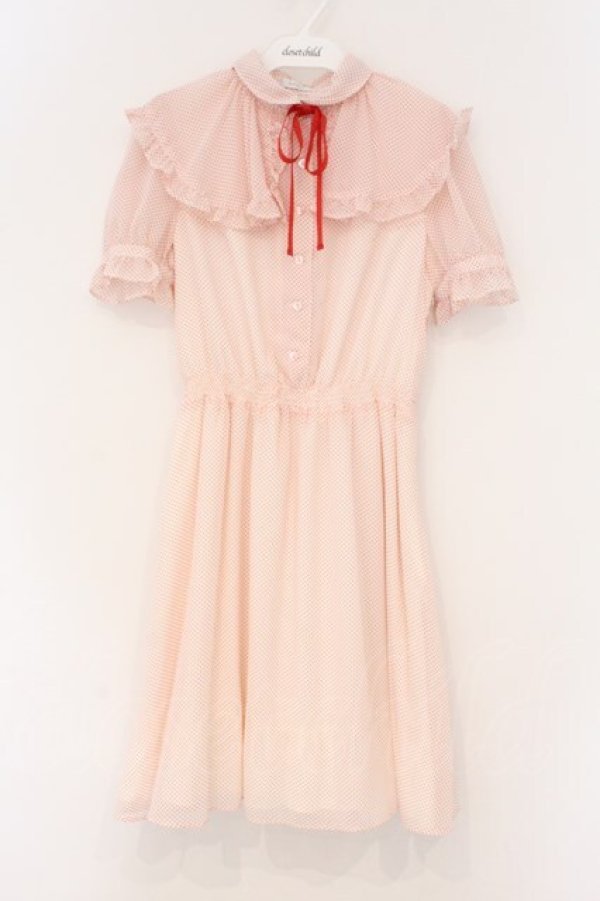 画像1: MILK / シェリードレス  シロ×アカ O-26-03-21-116-ML-OP-IG-OS (1)