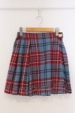 画像1: MILK / チェルシー mini スカート  ブルー×レッドチェック O-26-03-21-122-ML-SK-IG-OS (1)