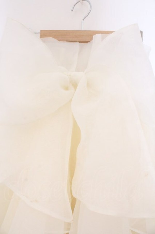 画像2: LA BELLE ETUDE / Odette MINI ボリューオーガンジースカート  アイボリー O-26-03-21-127-GO-SK-IG-OS (2)