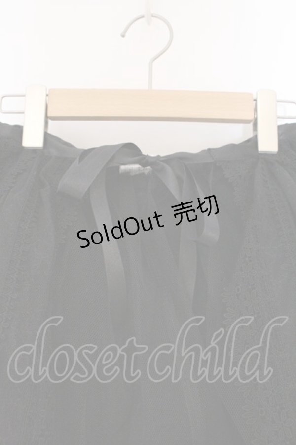 画像2: abilletage / Corset d’Ombreオーバースカート  ブラック O-26-03-21-130-GO-SK-IG-OS (2)