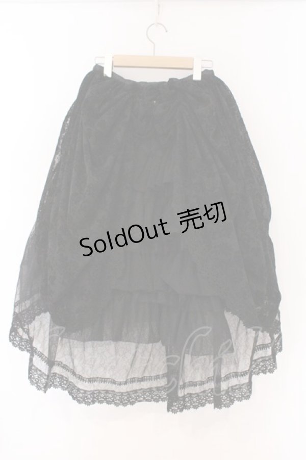 画像4: abilletage / Corset d’Ombreオーバースカート  ブラック O-26-03-21-130-GO-SK-IG-OS (4)