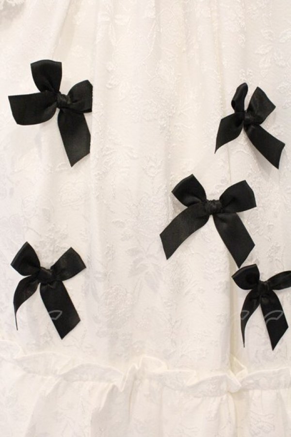 画像3: Chalmiere / ブリリアントローズジャンパースカート  クロ×シロ O-26-03-21-131-0-OP-IG-OS (3)