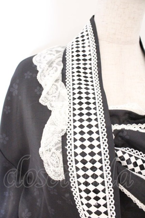 画像2: NYANYA【海外ロリィタ】 / 大正浪漫 ジャンパースカート 羽織セット M クロ O-26-03-21-137-LO-OP-IG-OS (2)